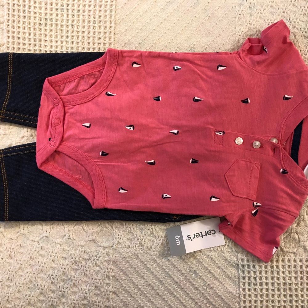 6m Girls Shirt Pant Set